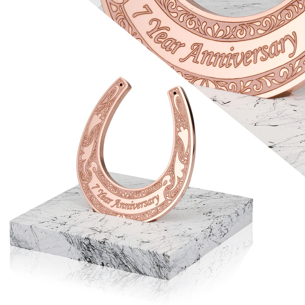 Copper Horseshoe - 7 Year Anniversary Gift, Copper Anniversary Gift, Copper Gift