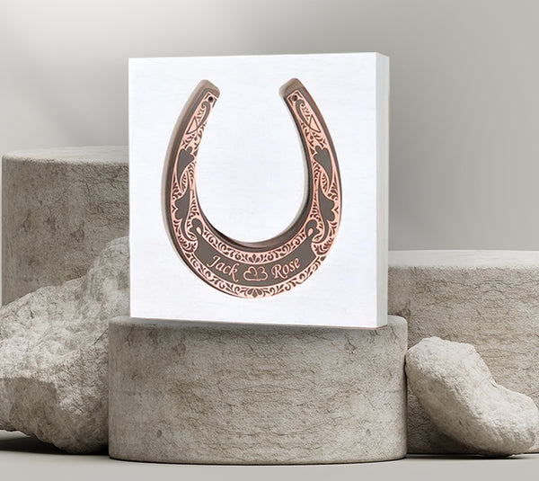 Bronze Horseshoe - Personalized Bronze Anniversary Gift, 8th Anniversary Gift, 19th Anniversary Gift, Bronze Gift